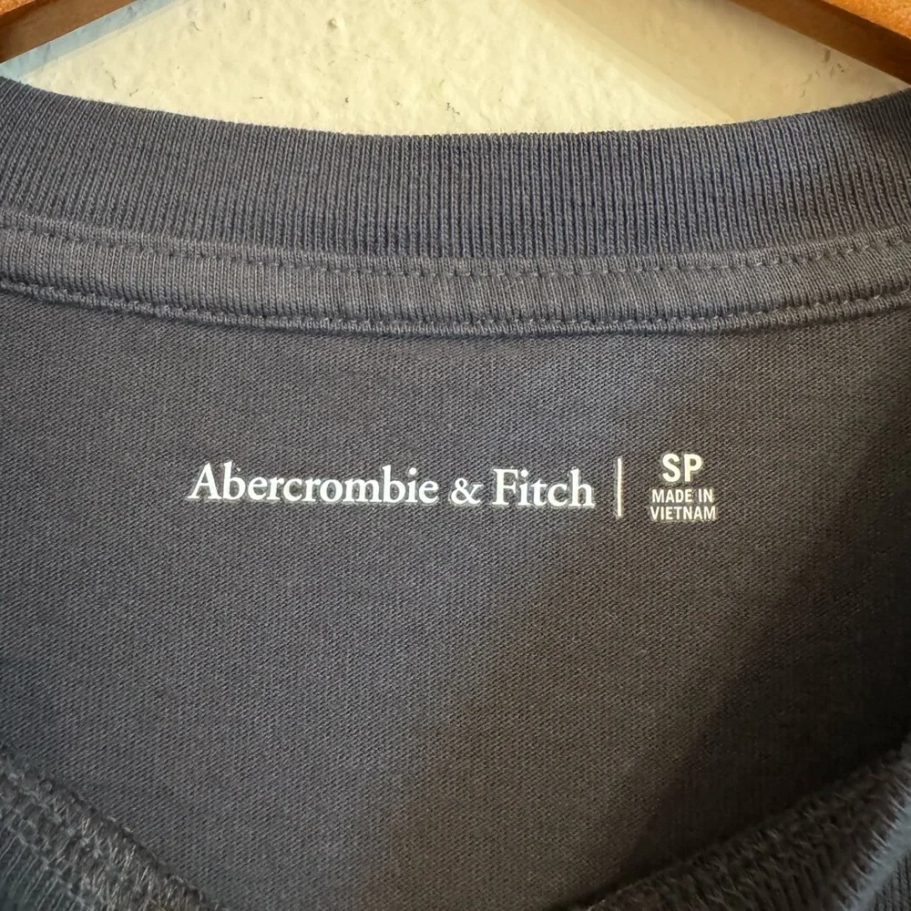 Abercrombie & Fitch Gray 100% Cotton Minimalist Short Sleeve Maxi Shirt Dress SP